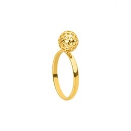 Pantalla de oro de la bola de anillo de 5 mm