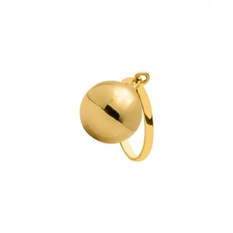 Pelota colgante de anillo de oro de 13 mm de oro