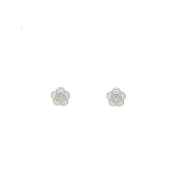 flower earring with happy face