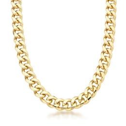 CHAIN ​​WITH SMOOTH GROUMET LINKS GOLD PLATED