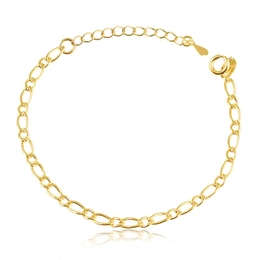 CHILDREN'S BRACELET WITH LINKS 1X1 GOLD PLATED