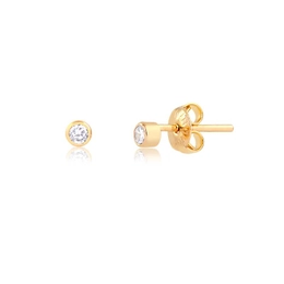 GOLD PLATED MINI POINT OF LIGHT EARRING