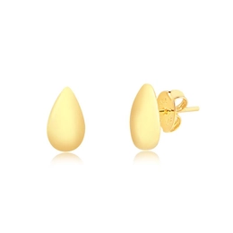 GOLD PLATED PLAIN DROP EARRING