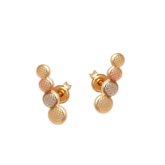 baby ear cuff earring with 4 round reticulates
