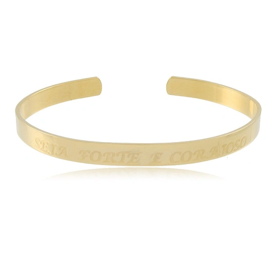 18k gold bracelet is strong and brave
