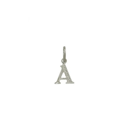 letter a silver pendant