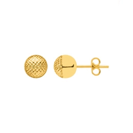 DOTTED BALL EARRING 7MM GOLD