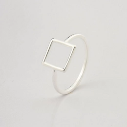Ring Ag 925 - Square Hollow
