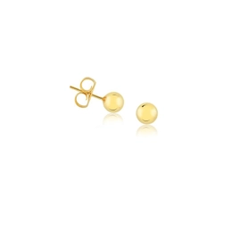 BALL EARRING 4MM GOLD PLATED