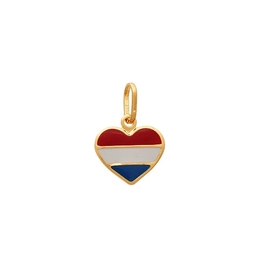 Netherlands flag heart pendant
