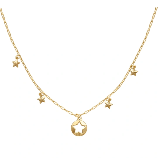 Cartie Star Medal Choker 11mm With 4 Stars