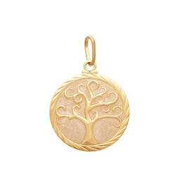 Mother of pearl resin tree of life pendant