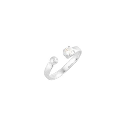 RING WITH SILVER ZIRCONIA