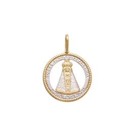 Our Lady Aparecida pendant with rhodium