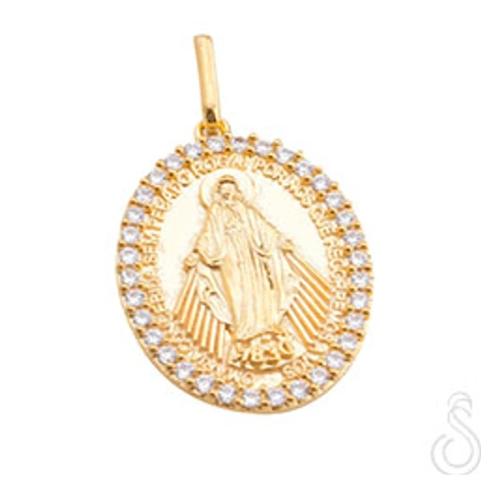 Pingente Medalha Nossa Senhora Das Graças- 1800312