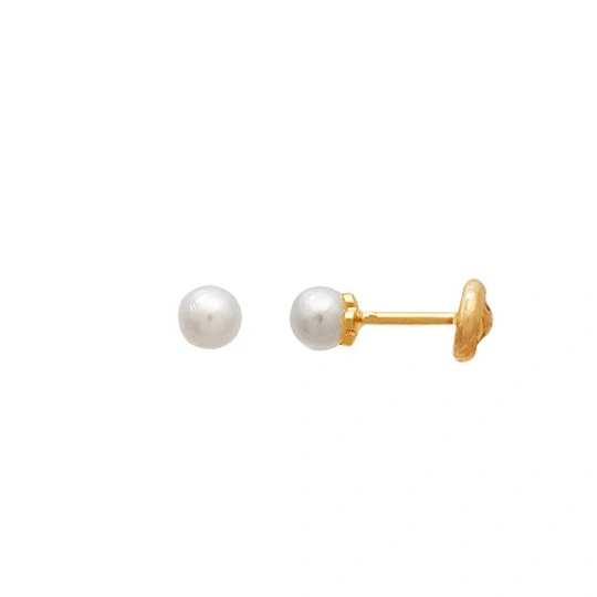 5mm pearl baby earring