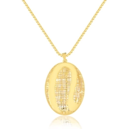 GOLD PLATED ITALIAN STYLE WEATED PENDANT