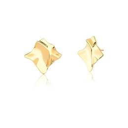 SMOOTH TEXTURED CURVED EARRING