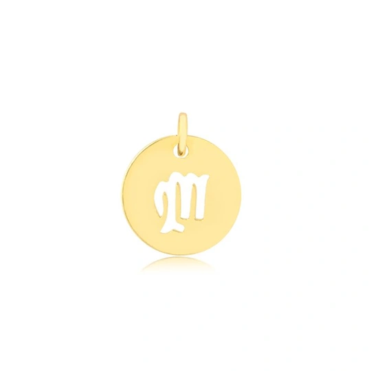 GOLD PLATED "VIRGIN" SIGN PENDANT